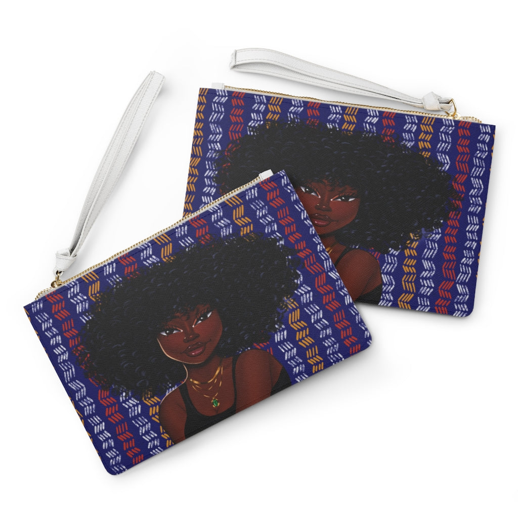 Royalty African American Vegan Leather Clutch