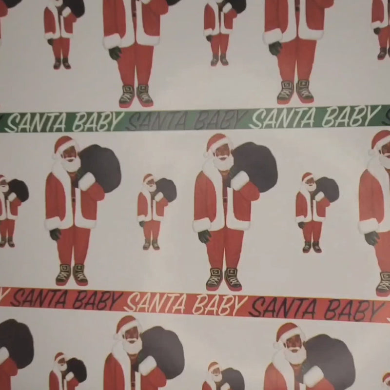 Namasleigh Santa Meditation Christmas Holiday Gift Wrapping Paper 15ft –  CakeSupplyShop