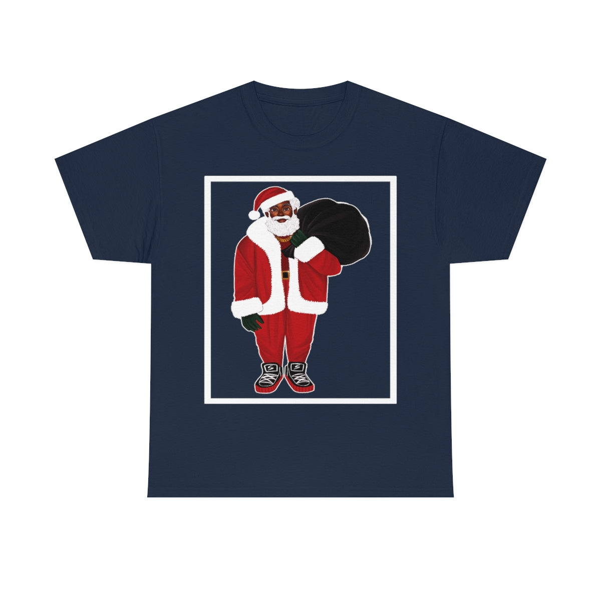 Adult Unisex Ken, The Black Santa Shirt (3XL to 5XL)