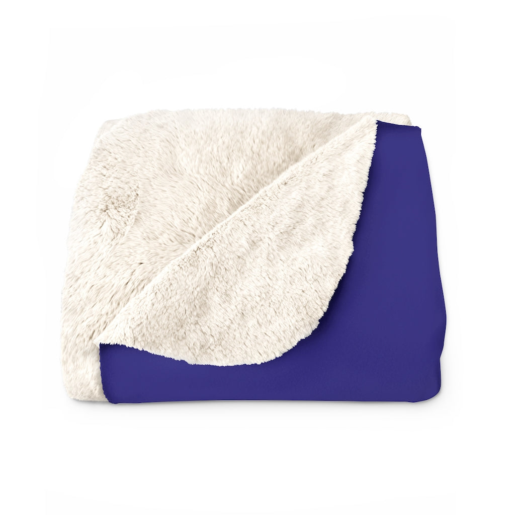 Sherpa Fleece Blanket Featuring Ja'Siyah Blue