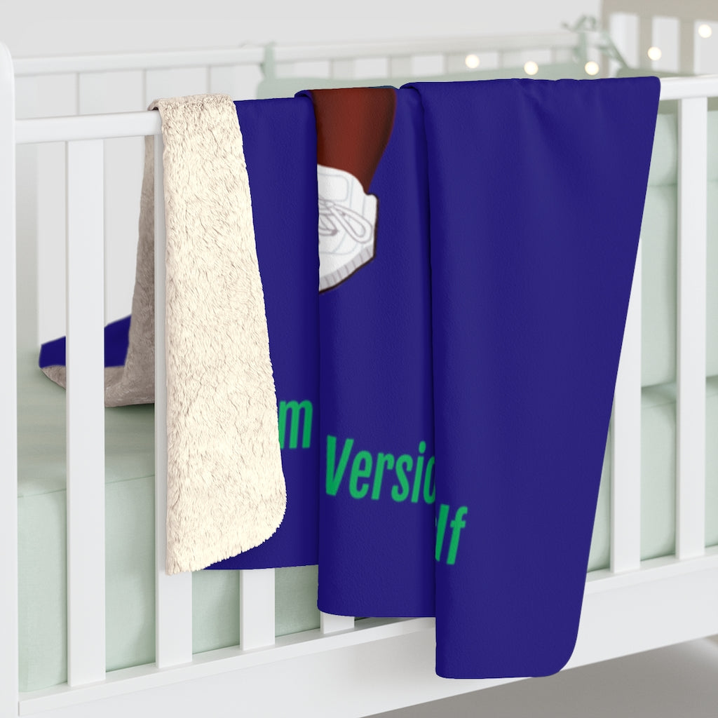 Sherpa Fleece Blanket Featuring Ja'Siyah Blue