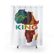I Am King, White Shower Curtains