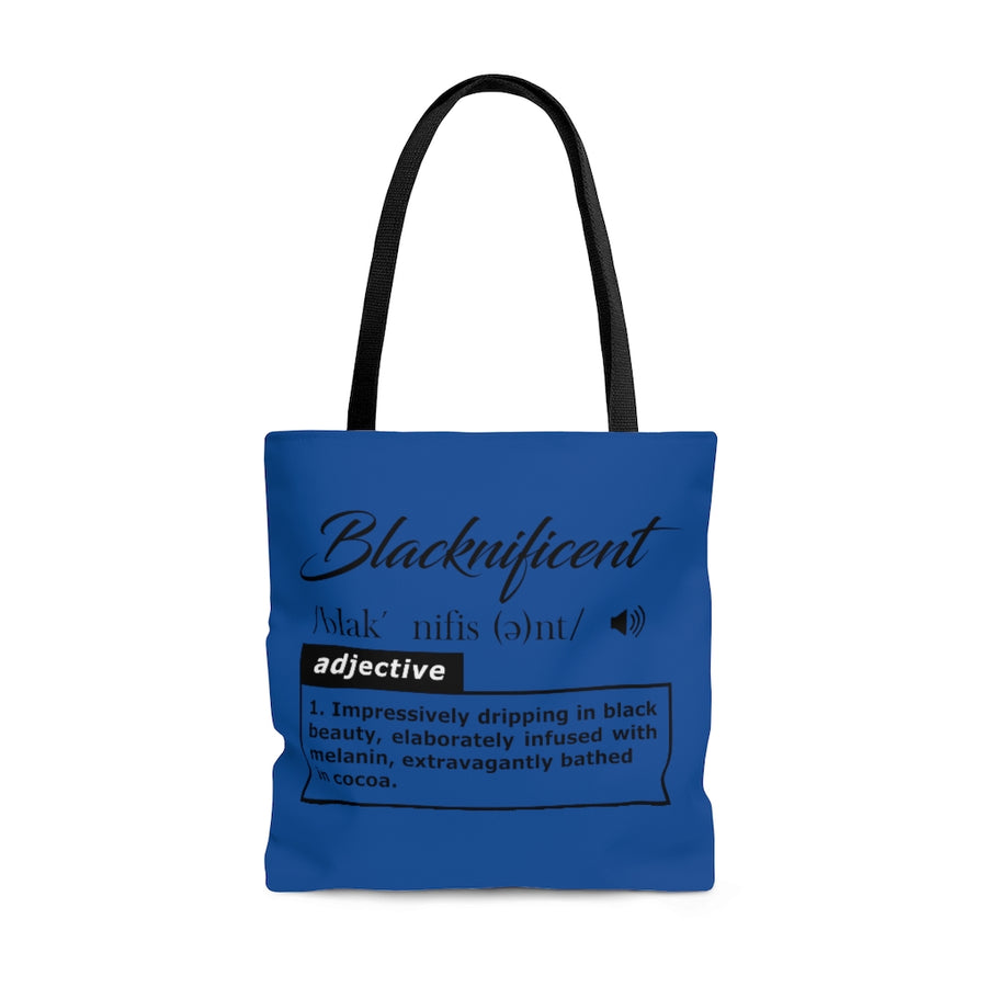 Blacknificient Tote Bag (Blue)
