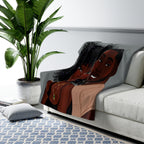 Sherpa Fleece Blanket Featuring Essence and Malik Smoke