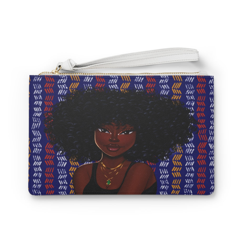 Royalty African American Vegan Leather Clutch
