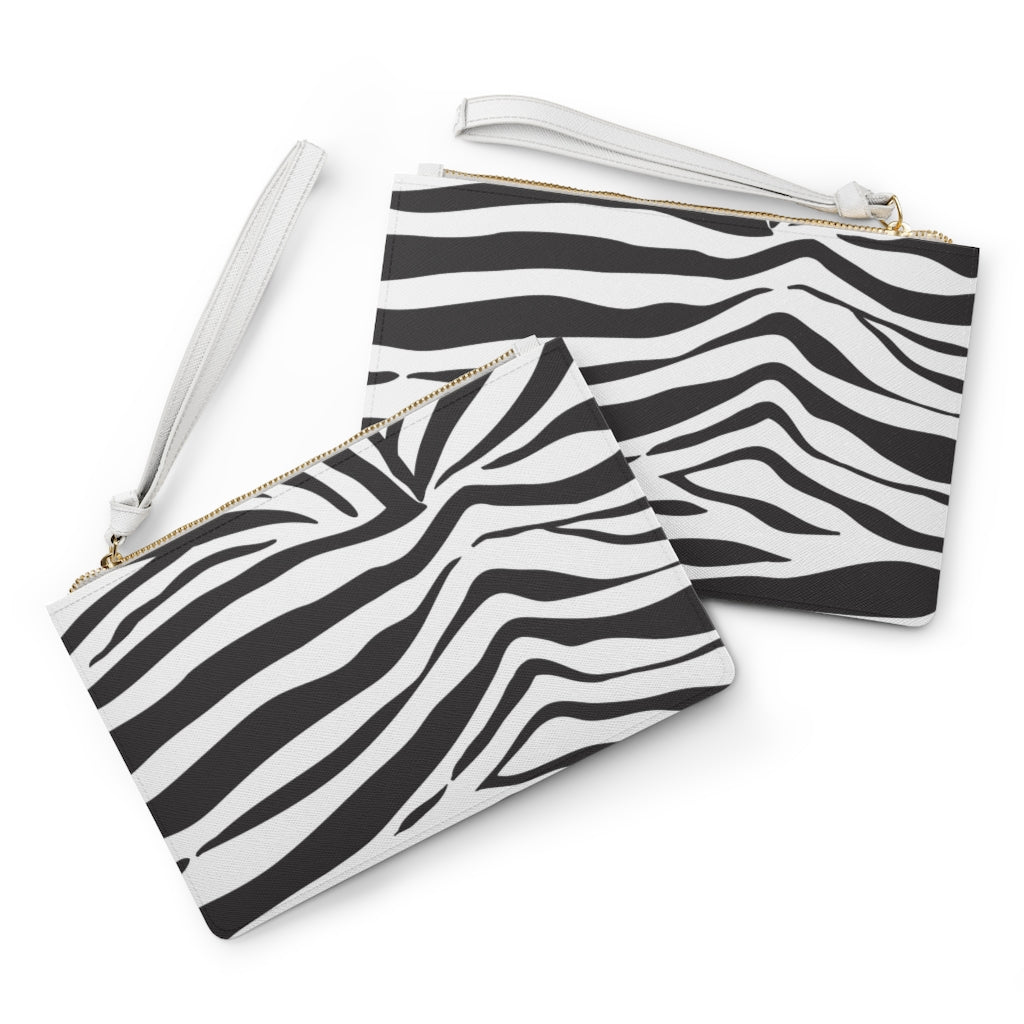African American Vegan Leather Clutch (Animal Print)