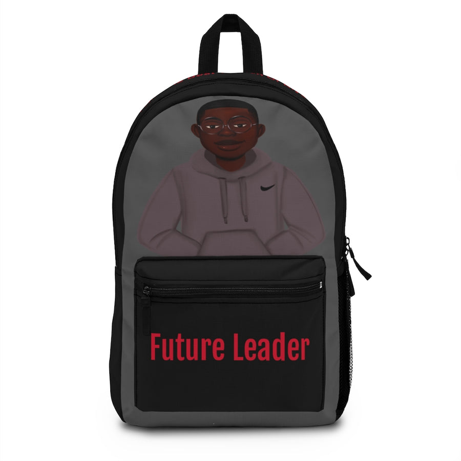 African American Boy Backpack - Black and Red - Future President - Featuring KJ