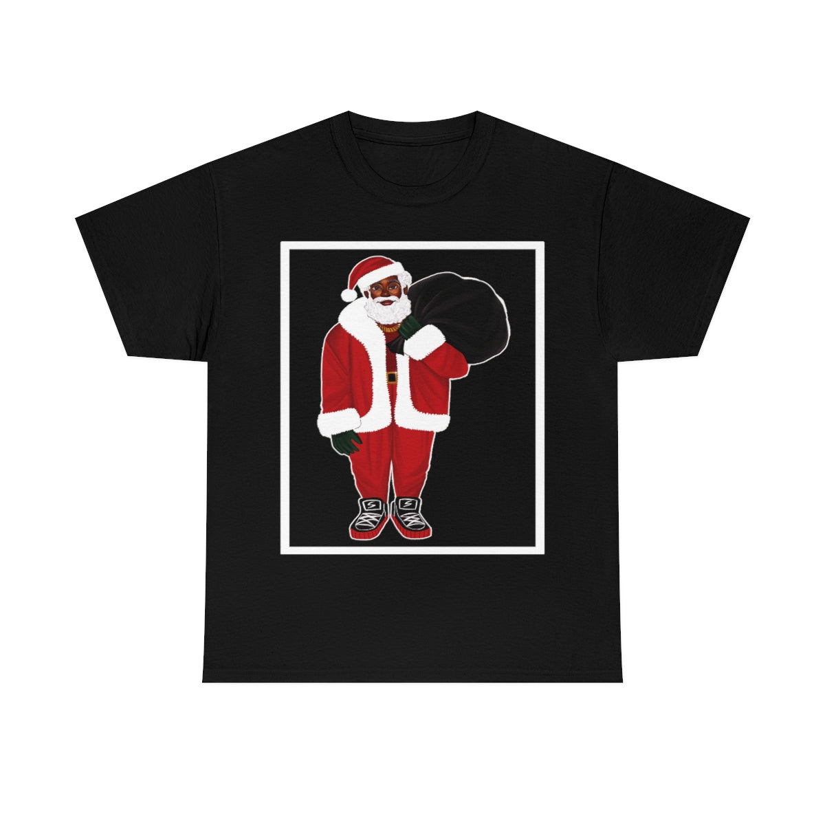 Adult Unisex Ken, The Black Santa Shirt (4XL to 5XL) - Black Friday Deal: Buy One Get One 50% Off