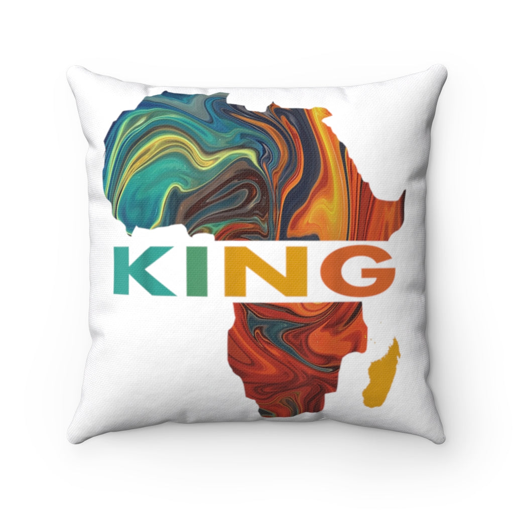 I Am King Pillow (White)