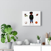 African American Boy Canvas Wall Art Featuring Ja'Siyah