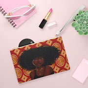 Regal African American Vegan Leather Clutch