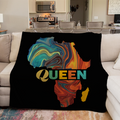 I Am Queen Sherpa Fleece Blanket