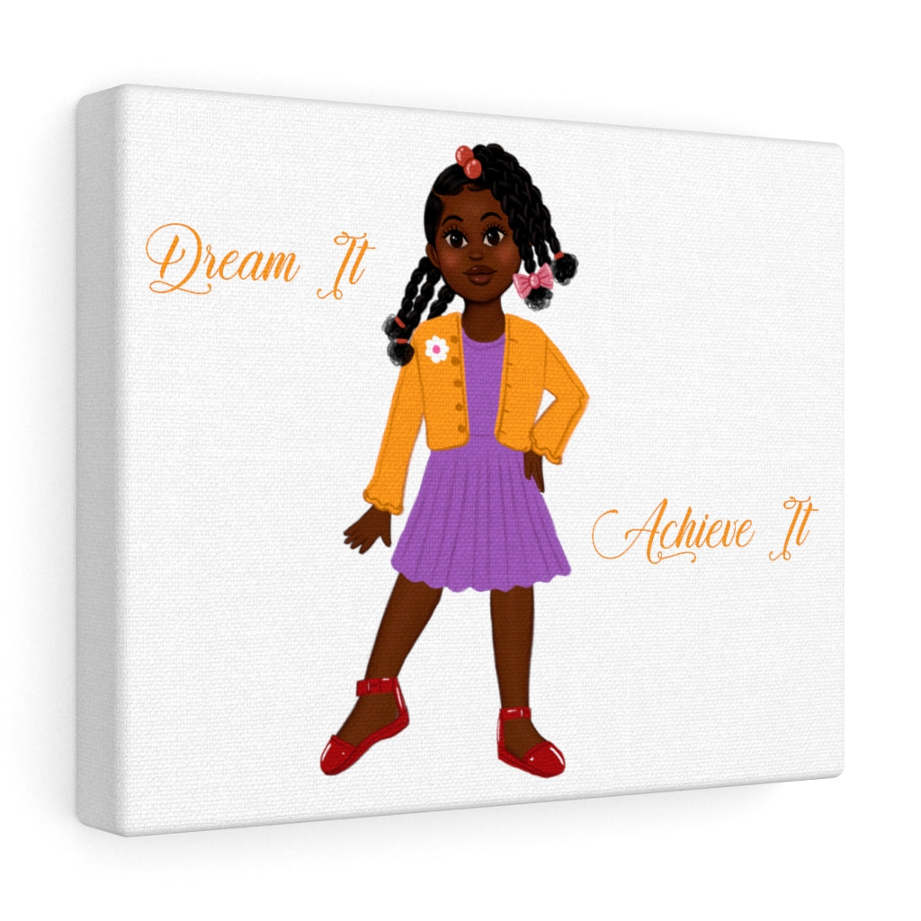 African American Canvas Art Featuring Syreniti (Deep Yellow)