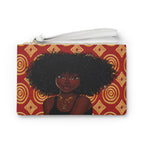 Regal African American Vegan Leather Clutch