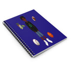 African American Spiral Notebook - Ruled Line Featuring Ja'Siyah (Dark Blue)