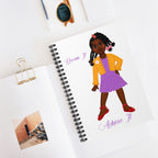 African American Spiral Notebook - Featuring Syreniti (Purple)
