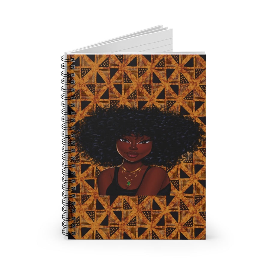 African American Tribal Spiral Notebook - Featuring Essence
