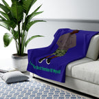 Sherpa Fleece Blanket Featuring KJ Blue