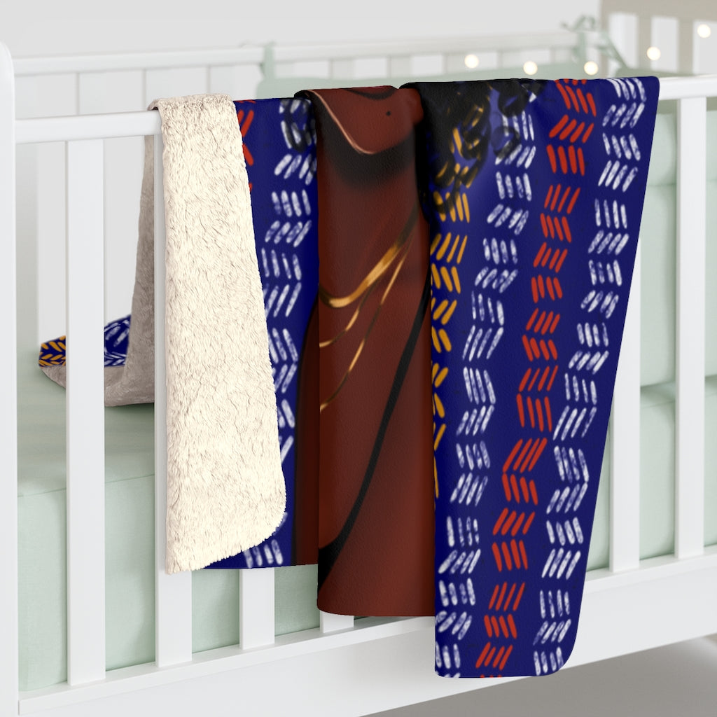 Royalty Sherpa Fleece Blanket Featuring Essence