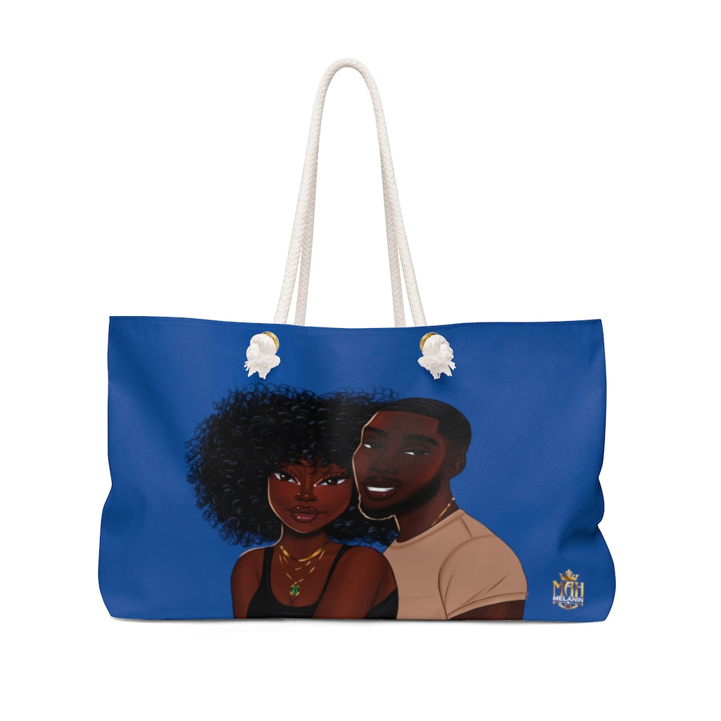 Weekender Bag Dark Blue Featuring Essence and Malik