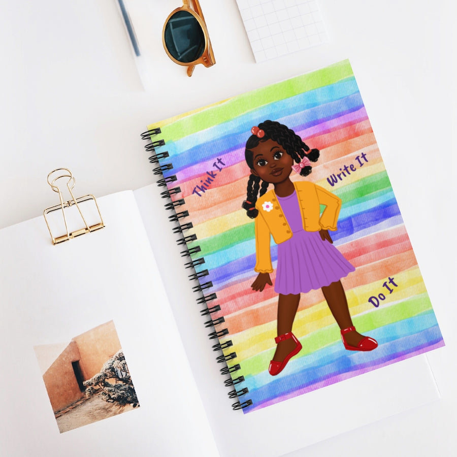 Magical African American Spiral Notebook - Featuring Syreniti