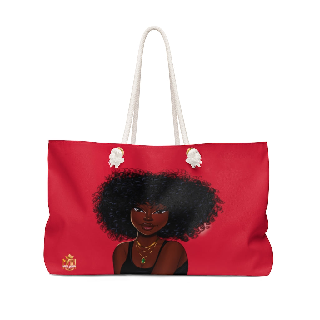 Weekender Bag Red Featuring Essence