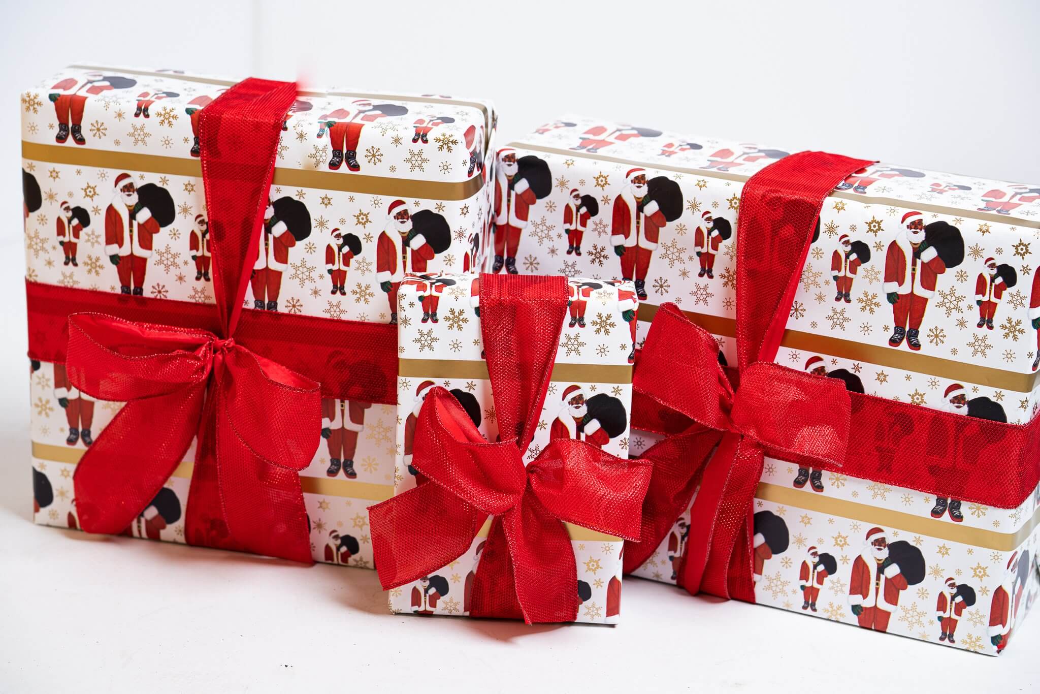 Black Santa Gift Wrap  Black Santa Wrapping Paper Ken, The Black Santa Remix Wrapping Paper